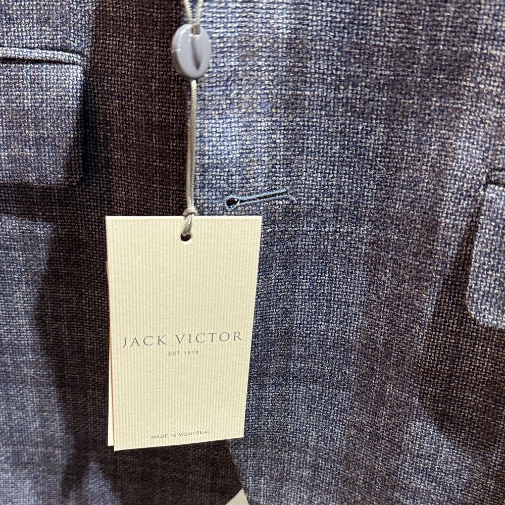 Men's Jack Victor Austin Blue Plaid Sport Coat - Picture 2 of 3